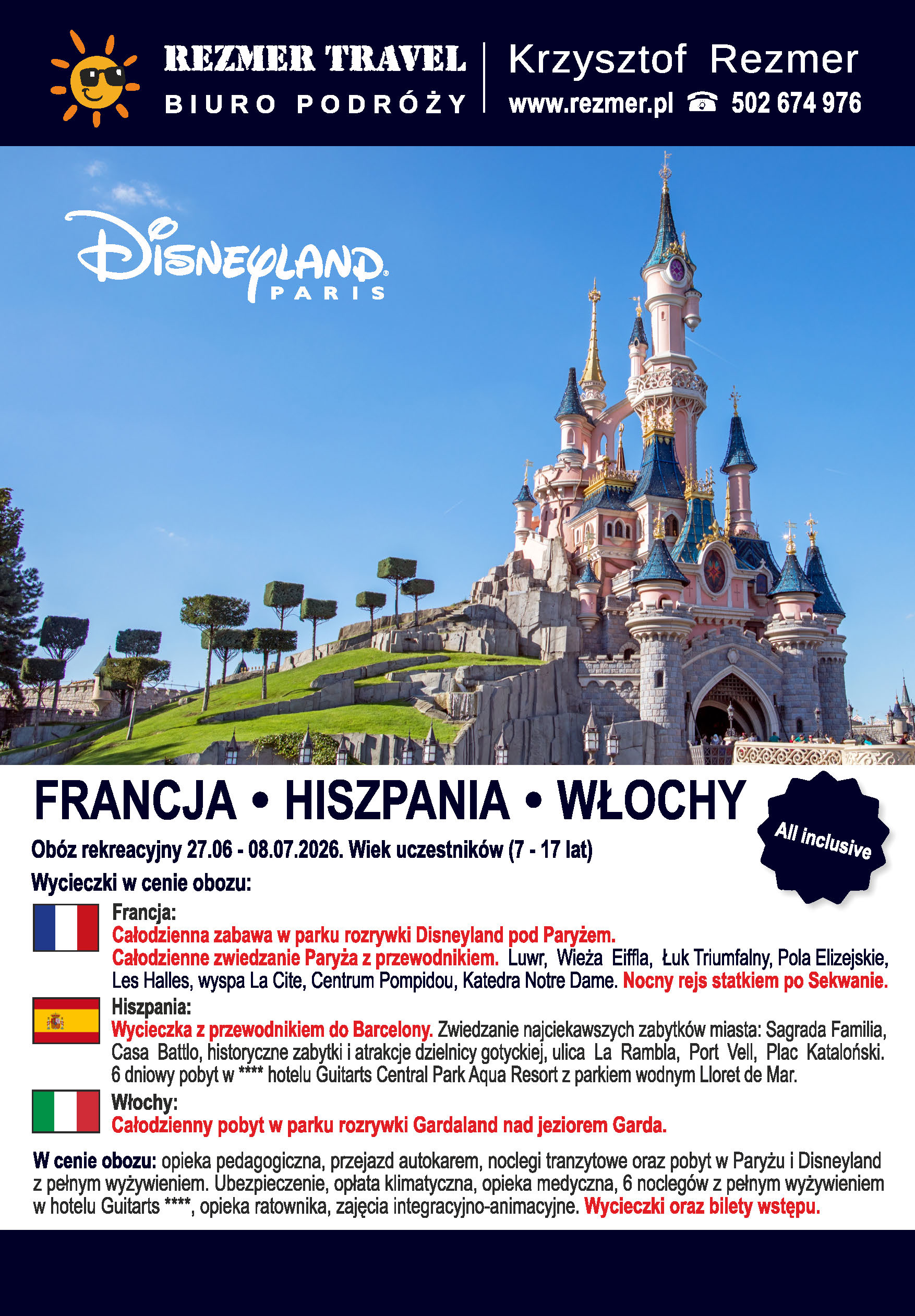 FRANCJA - HISZPANIA - WŁOCHY